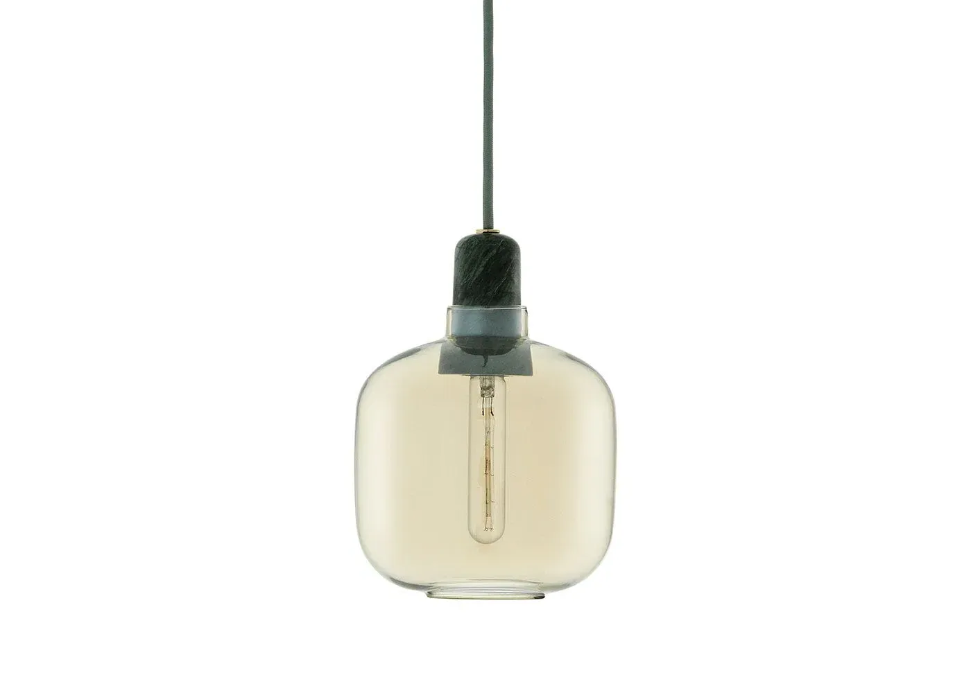 Small Pendant Light - Gold, Glass