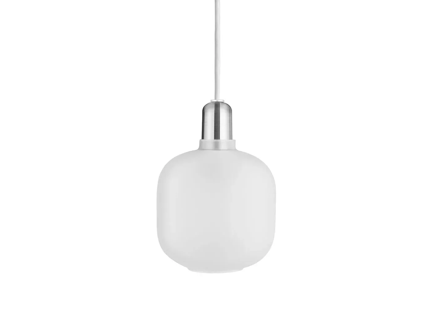 Small Pendant Light - White, Glass
