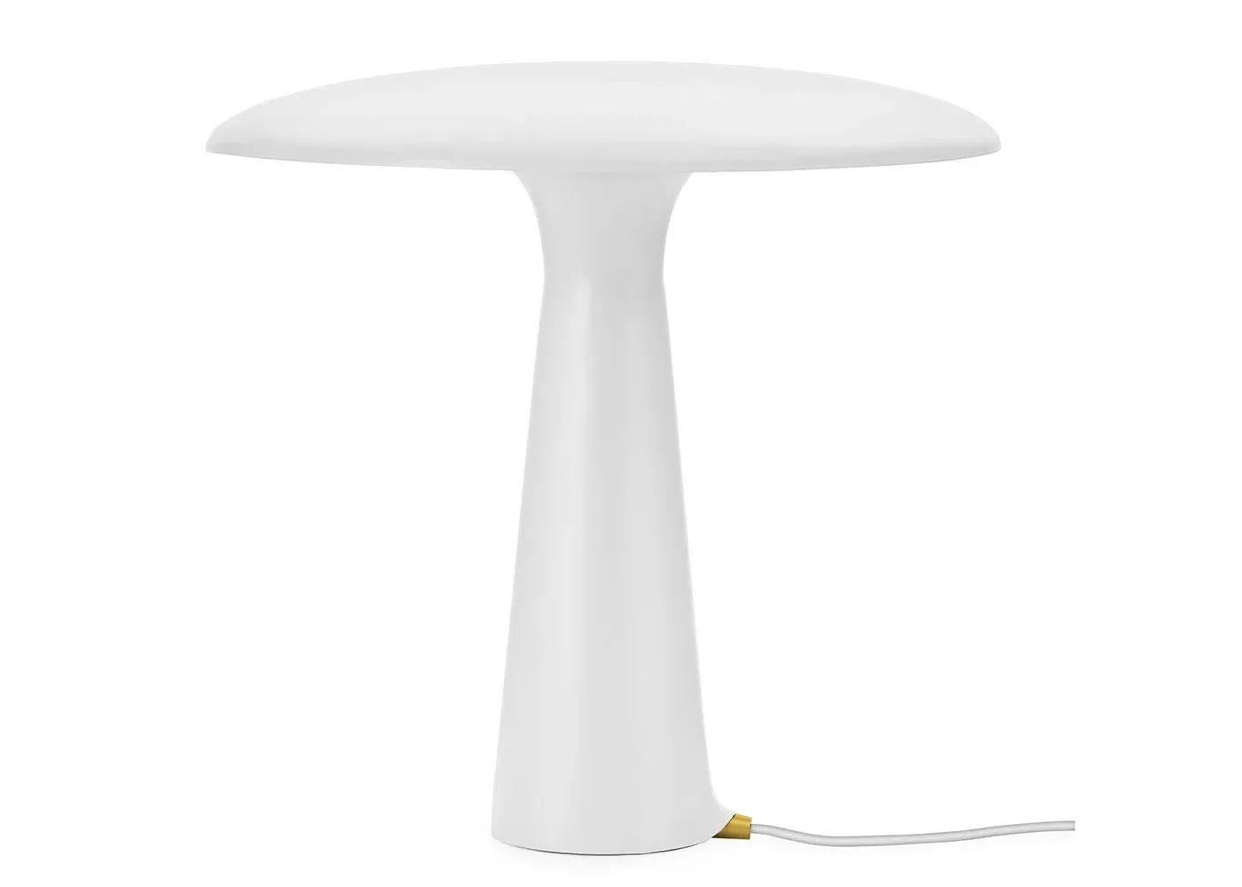 Table Lamp with Shelter Design - White image