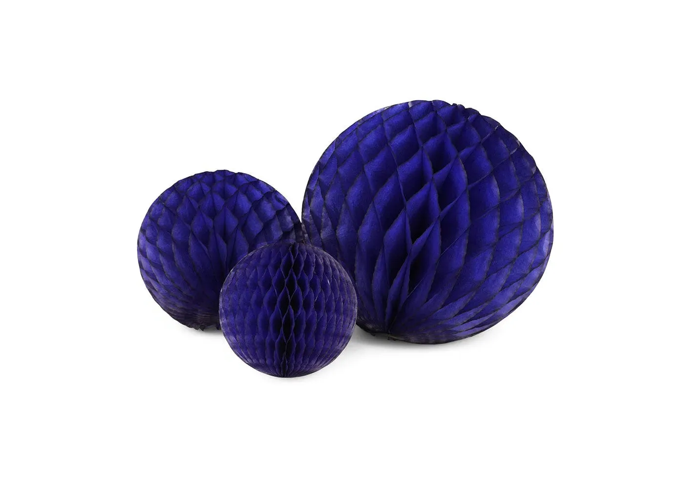 3-Piece Honeycomb Ball Decoration Set - Blue image