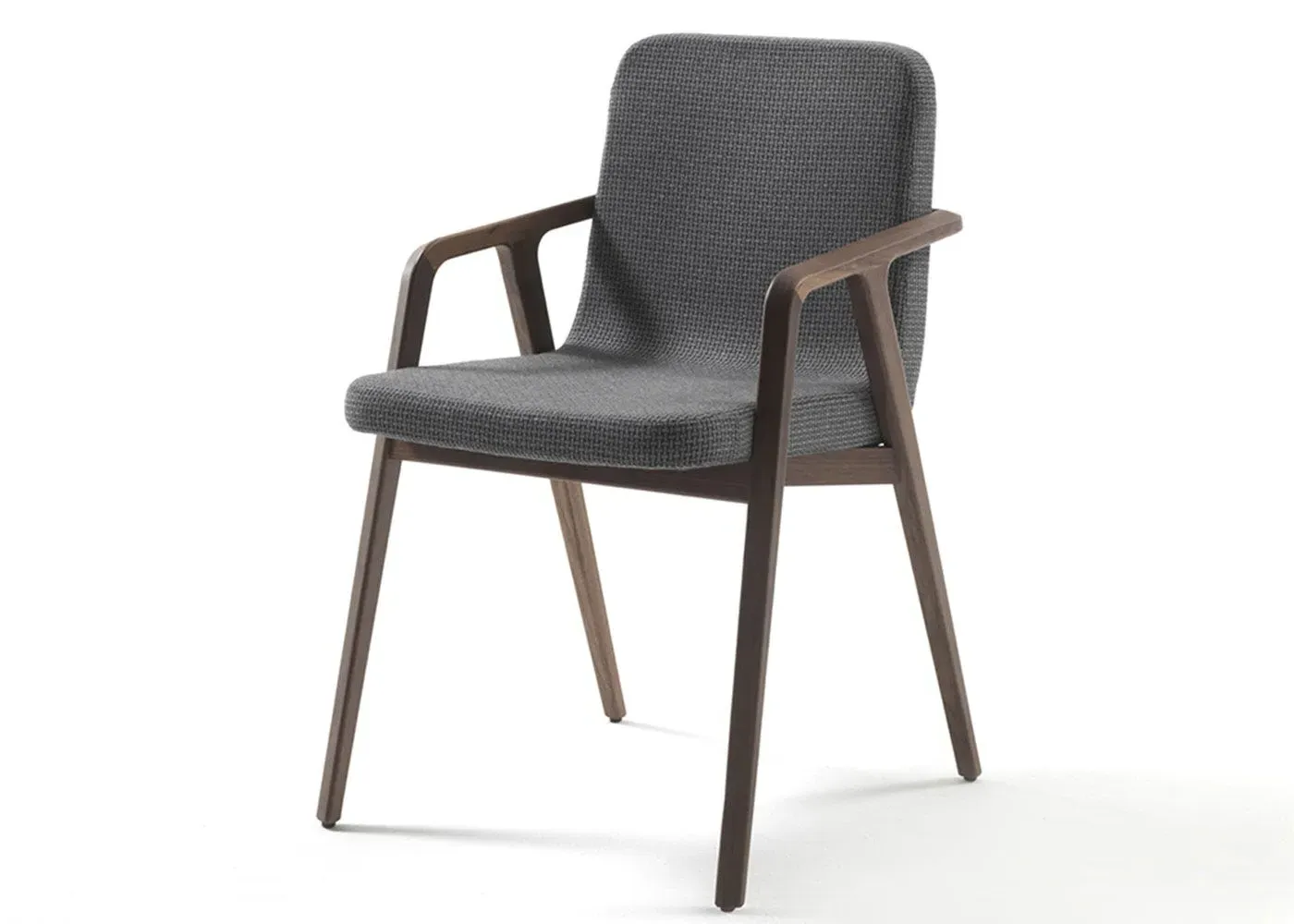 Armchair with Stained Frame - Grey, Ash Wood image