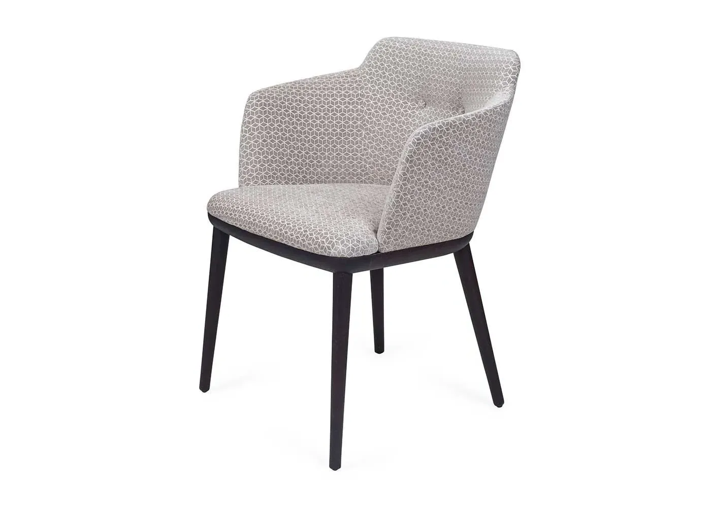 Dining Chair with Arms - Grey, Walnut image