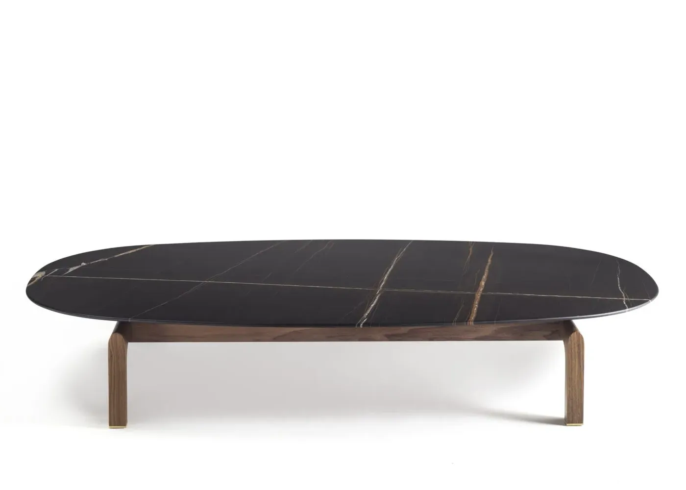 Oval Coffee Table - Black, Walnut image