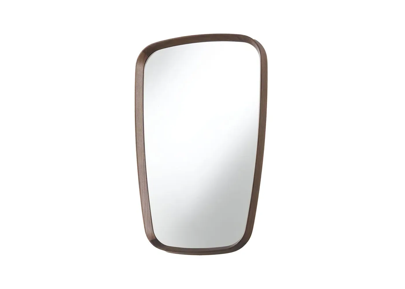 Rectangular Wall Mirror - Dark Wood, Walnut image
