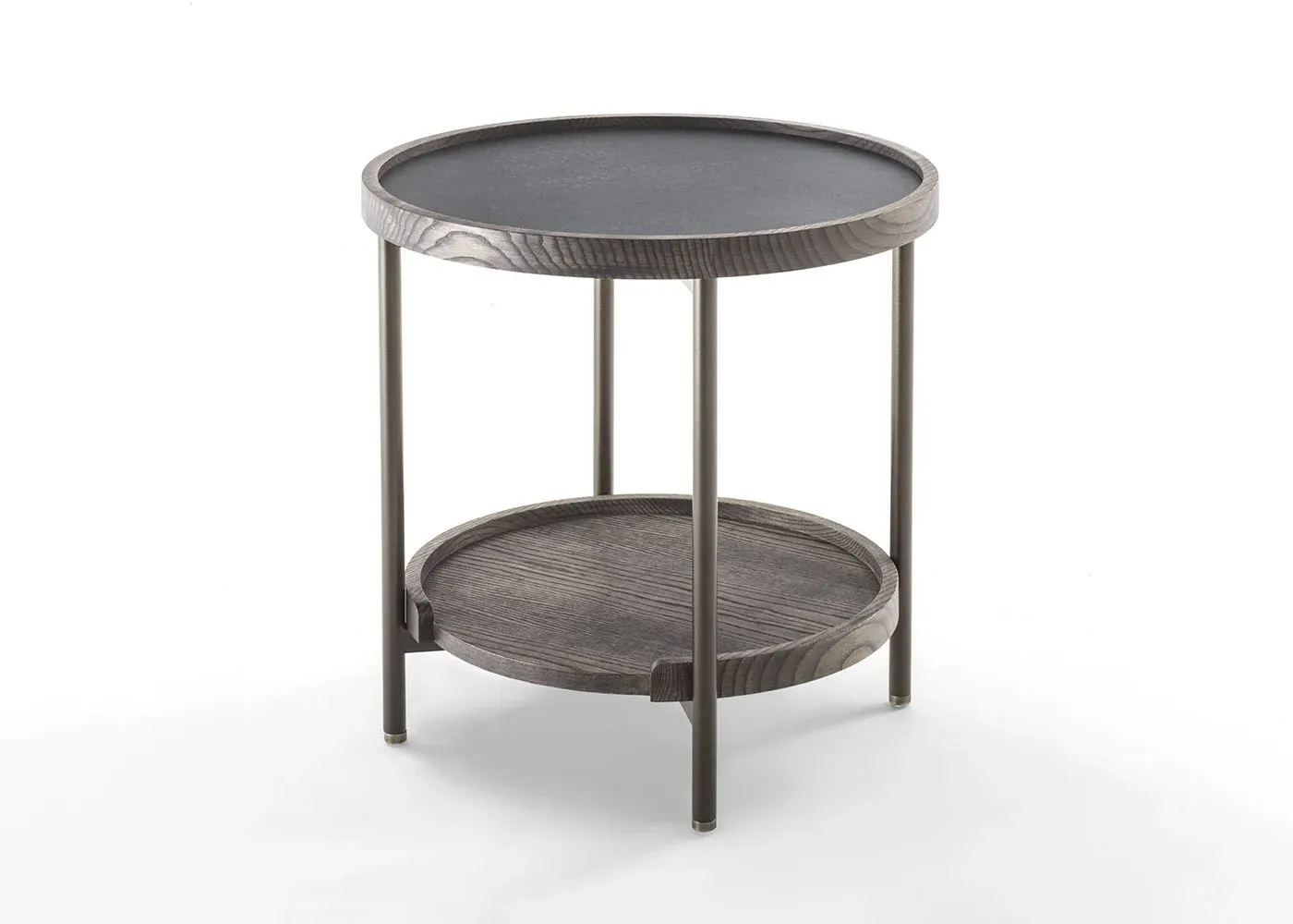 Round Side Table - Brown, Ash Wood image