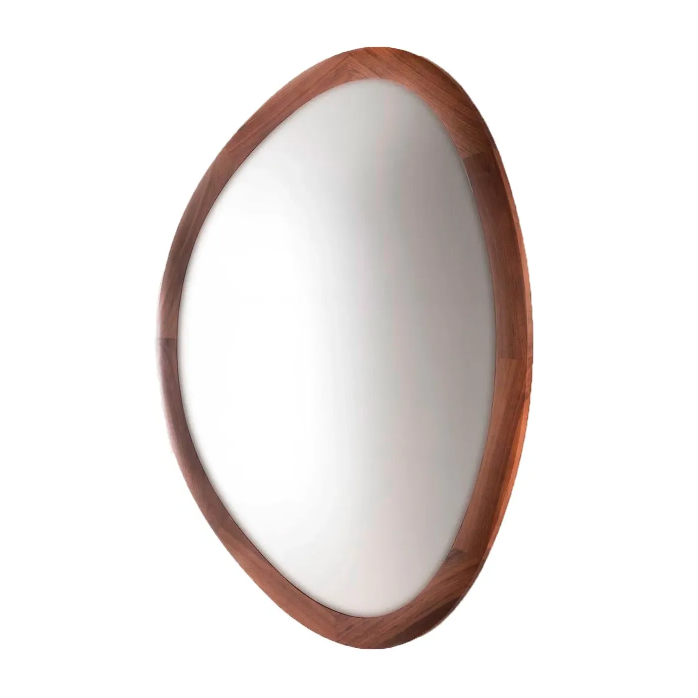 Small Wall Mirror - Brown, Walnut