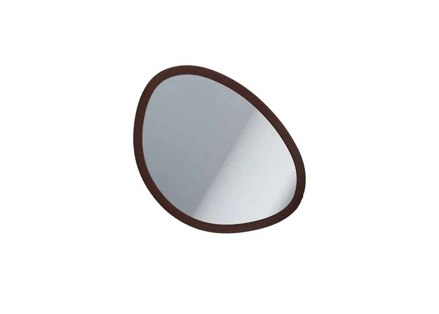 Small Wall Mirror - Brown, Walnut image