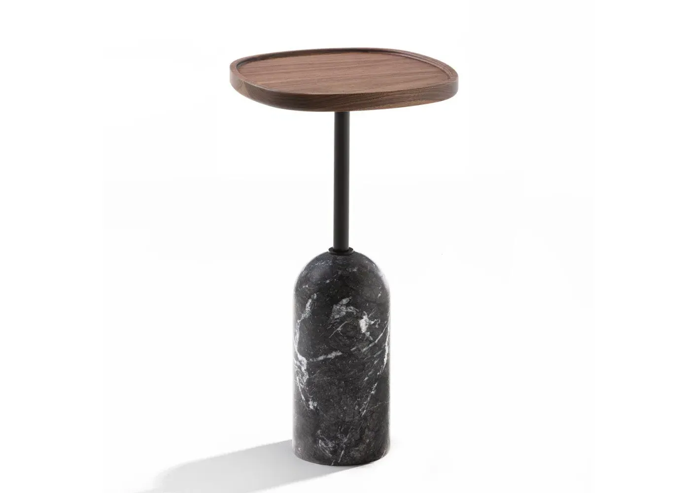 Square Side Table - Grey, Marble image