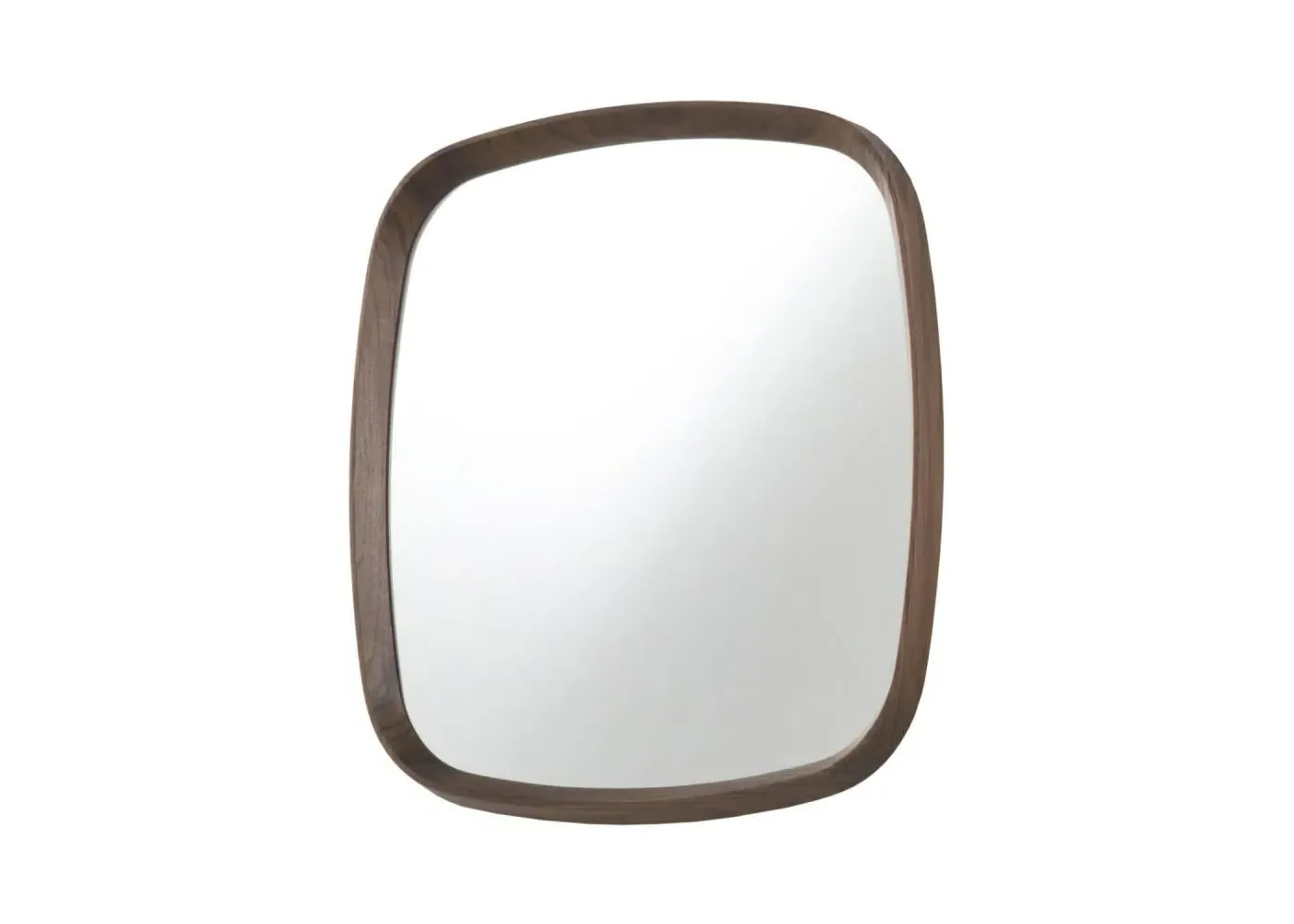 Square Wall Mirror - Dark Wood, Walnut image