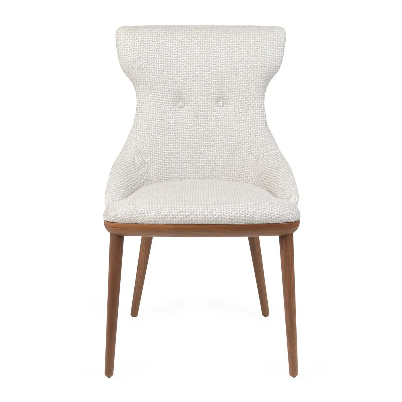 Upholstered Chair with Turned Legs - Natural, Ash image