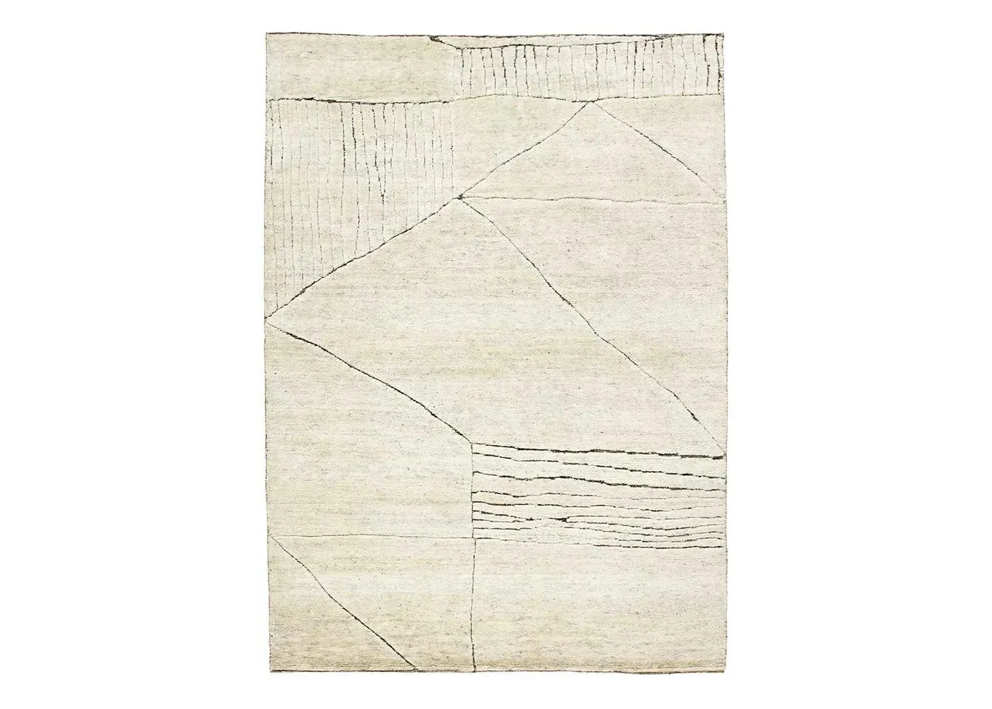 Medium Landscape Fields Rug - Natural image