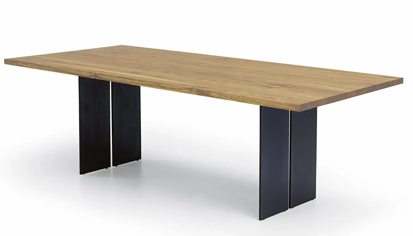 4-6 Seater Dining Table - Light Wood, Oak image