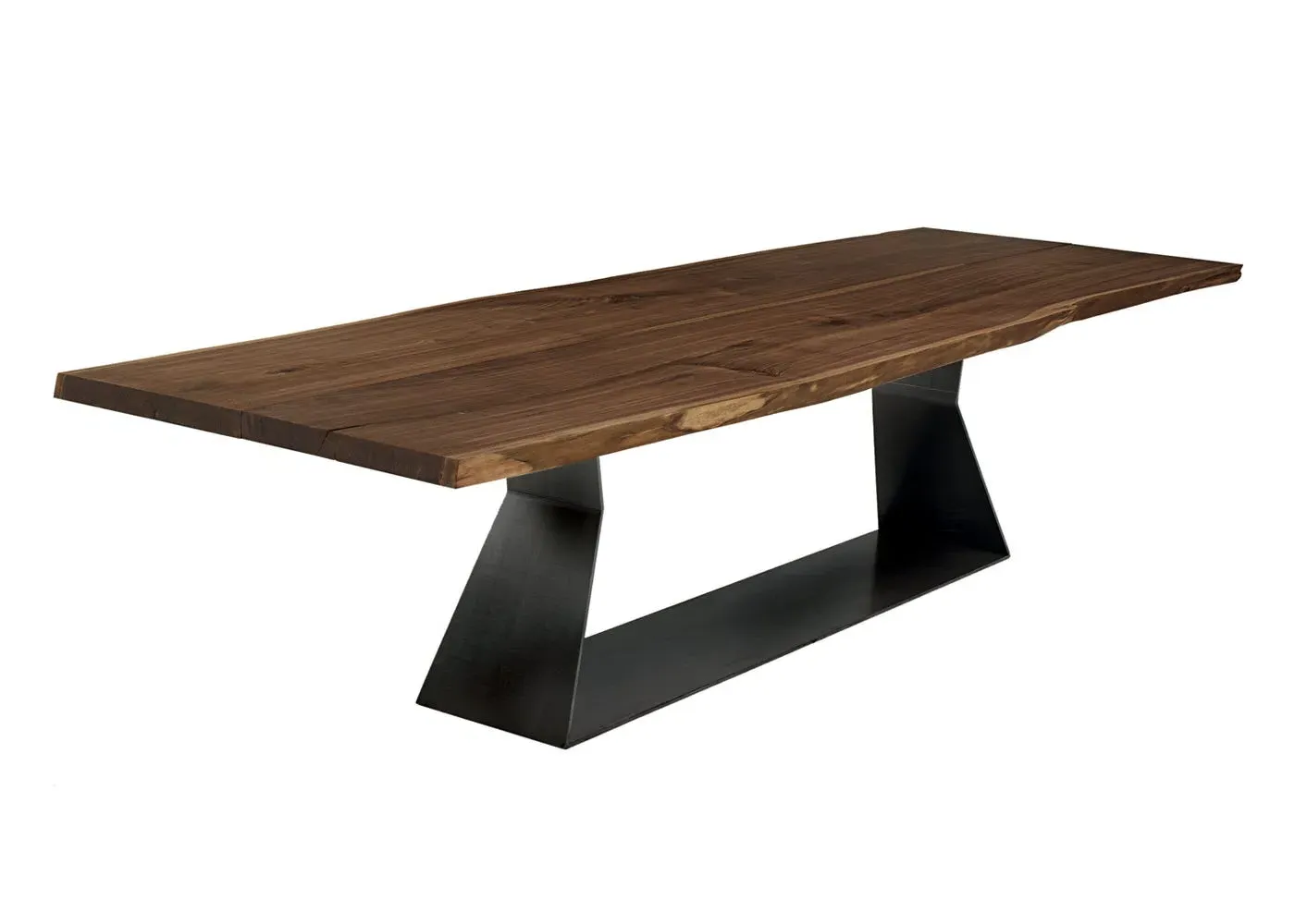 C-Shaped Side Table - Walnut, Solid Wood image