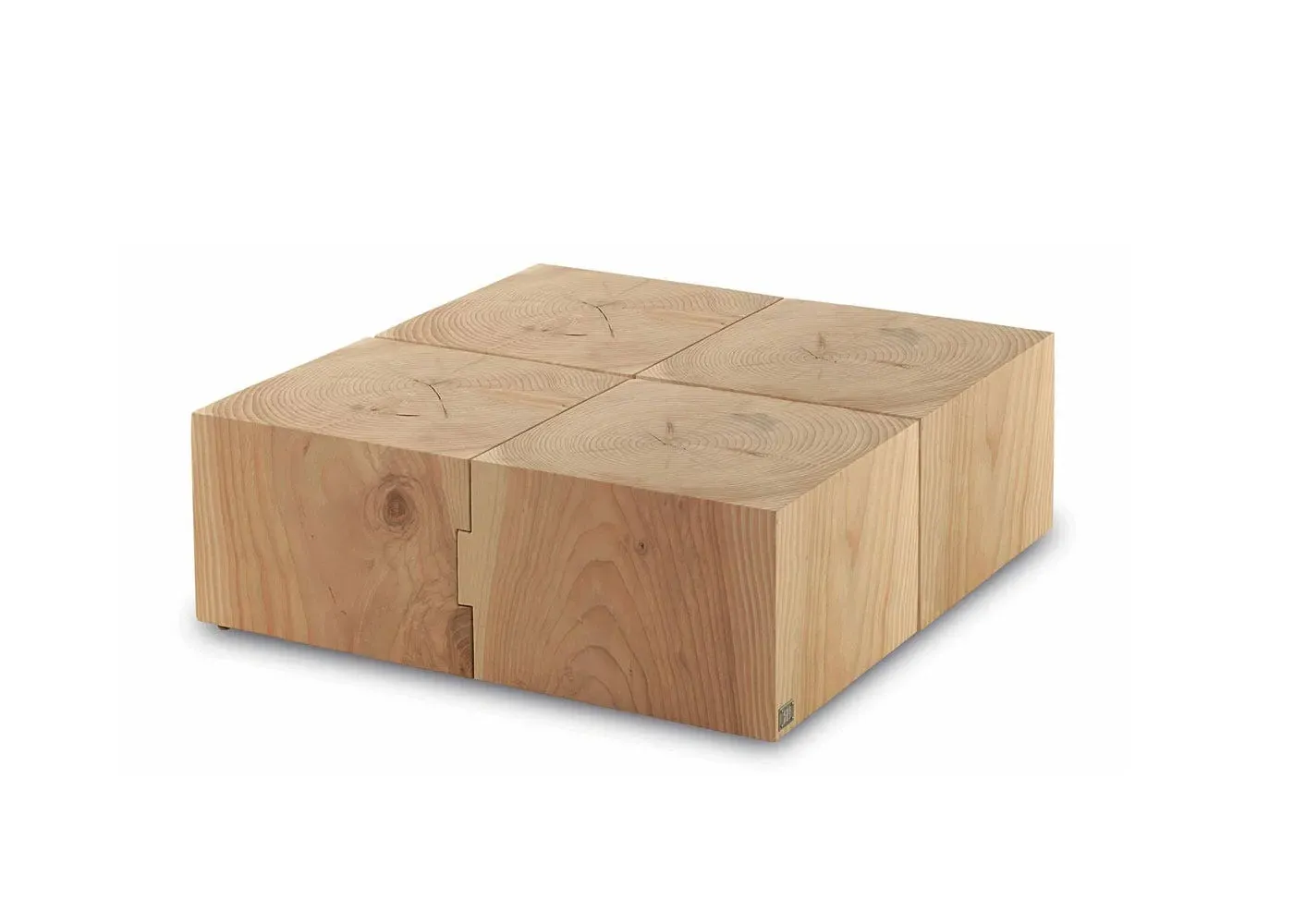 Large Square Table - Dark Wood, Cedar