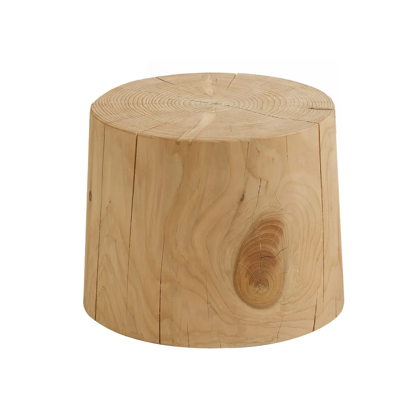 Round Stool Tapering Design - Dark Wood, Cedar