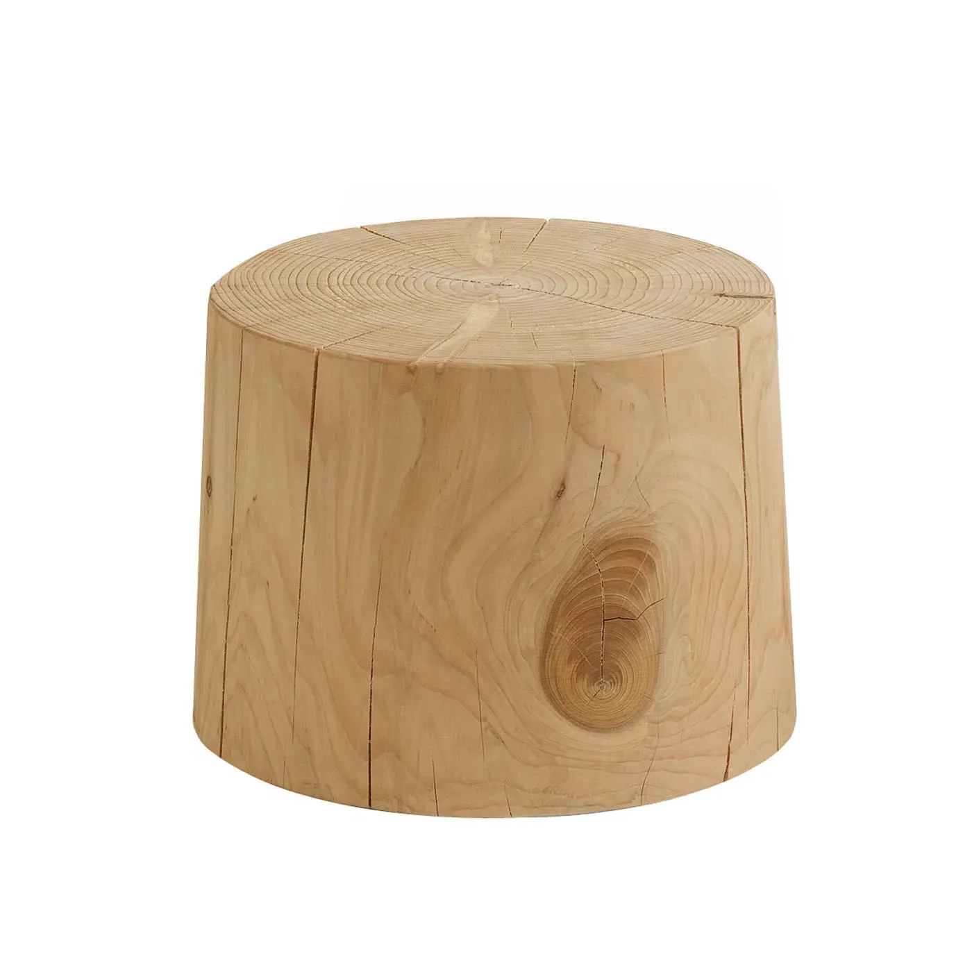 Round Stool Tapering Design - Dark Wood, Cedar image
