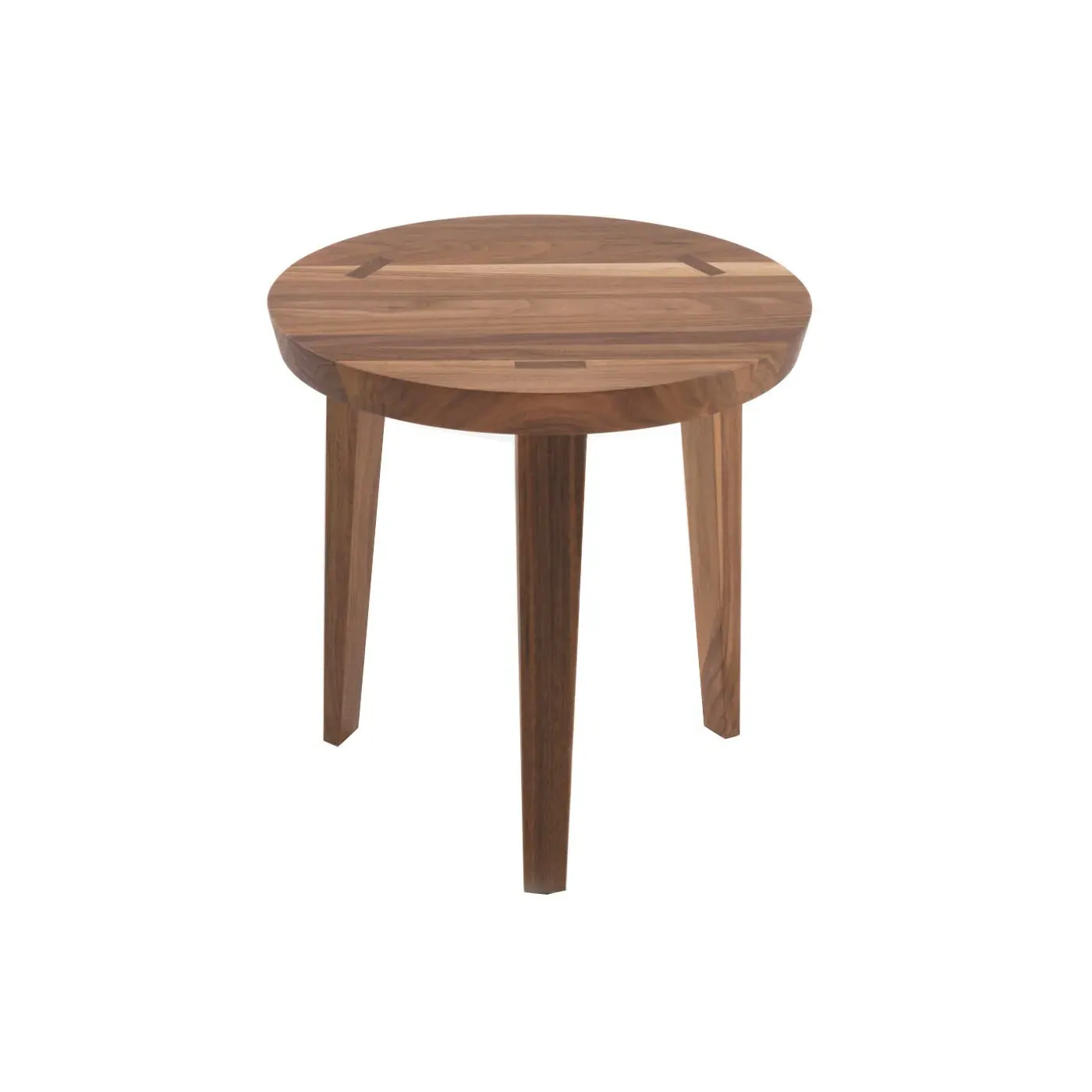 Small Round Coffee Table - Dark Wood, Walnut image