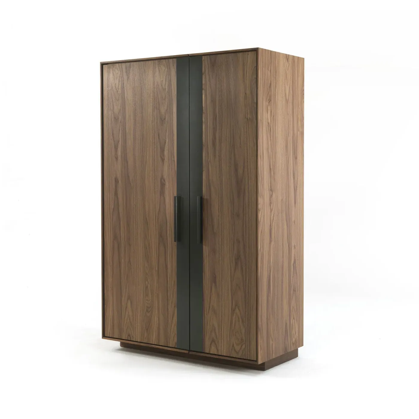 Wine Cabinet with LED Lighting - Dark Wood image