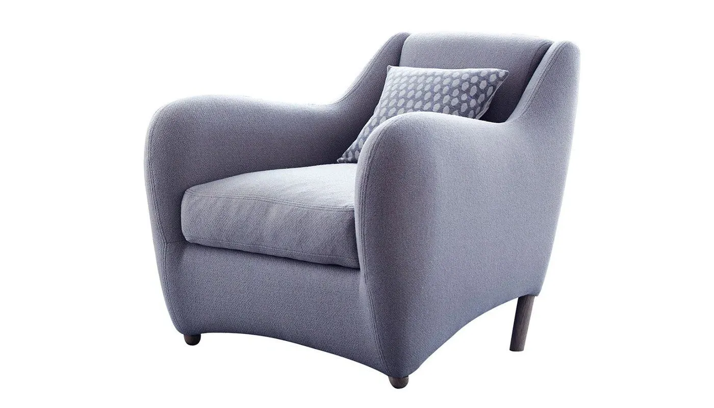 Armchair with Recline - Grey, Fabric image