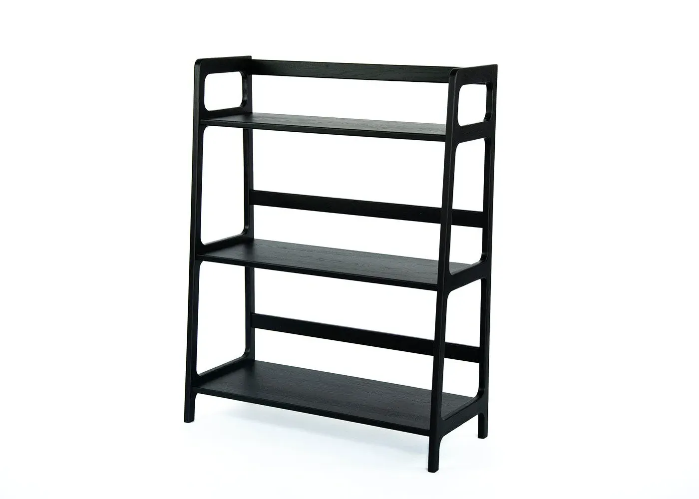 Medium Shelving Unit - Black, Stained Oak