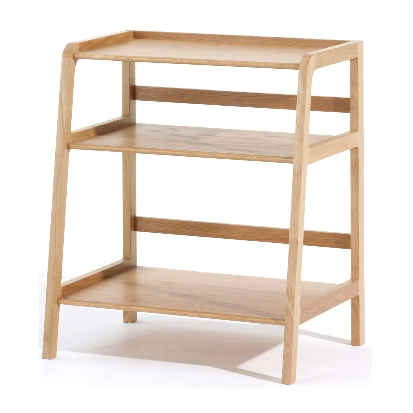 Side Table with Cutaway Panels - Oak image
