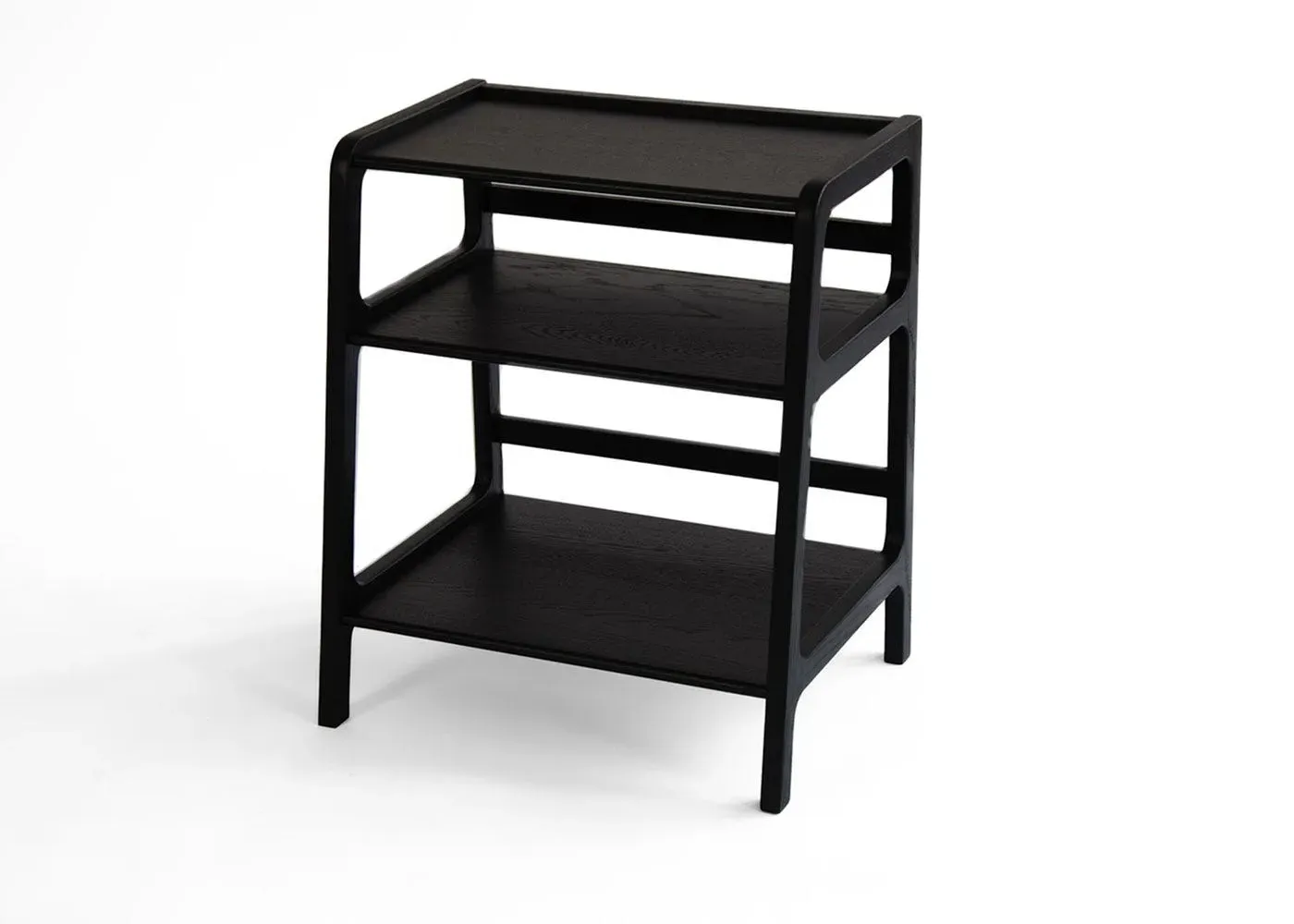 Side Table with Cutaway Panels - Walnut