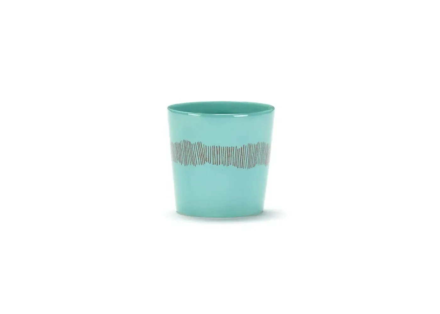 4-Piece Coffee Cup Set - Azure Red, Ceramic image