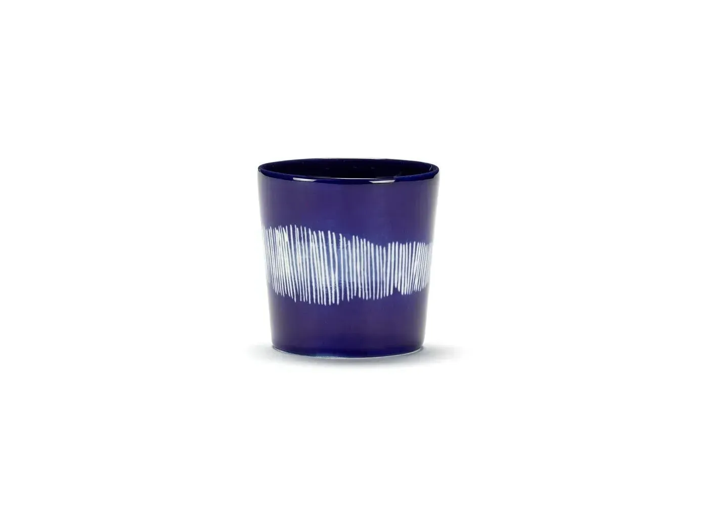 4-Piece Coffee Cup Set - Blue White, Ceramic
