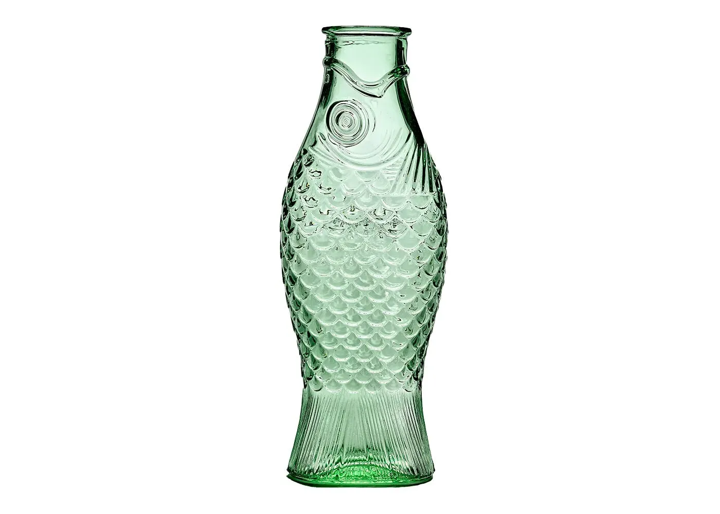 Fish Carafe - Green, Glass
