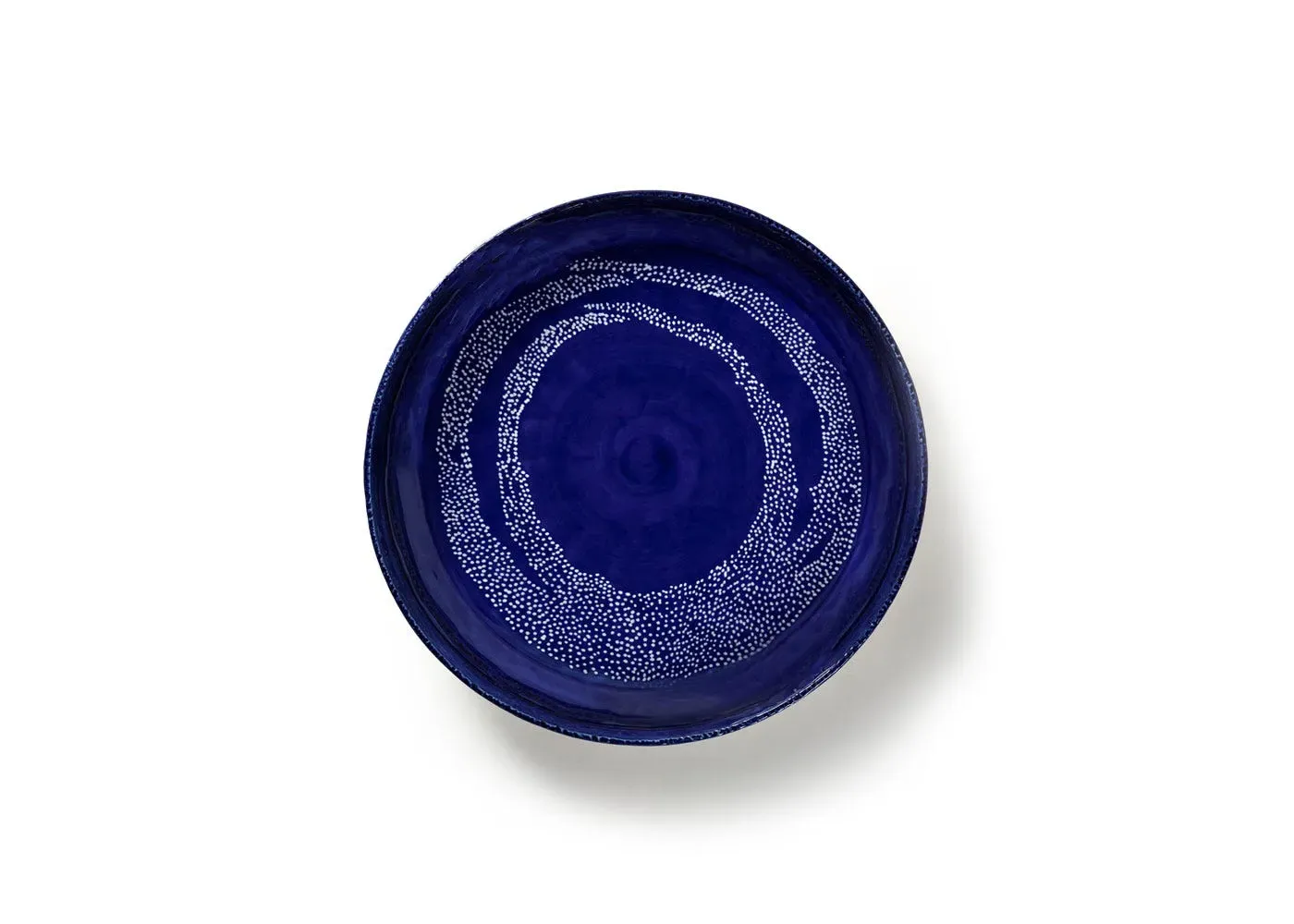 Medium Serving Plate - Blue White, Ceramic