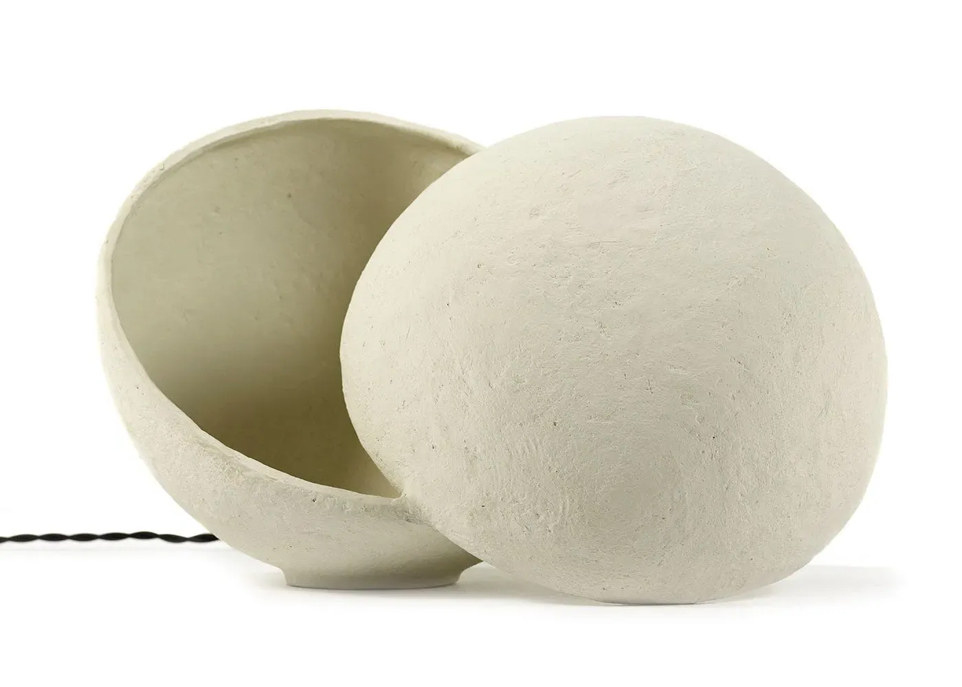 Round Table Lamp - White image