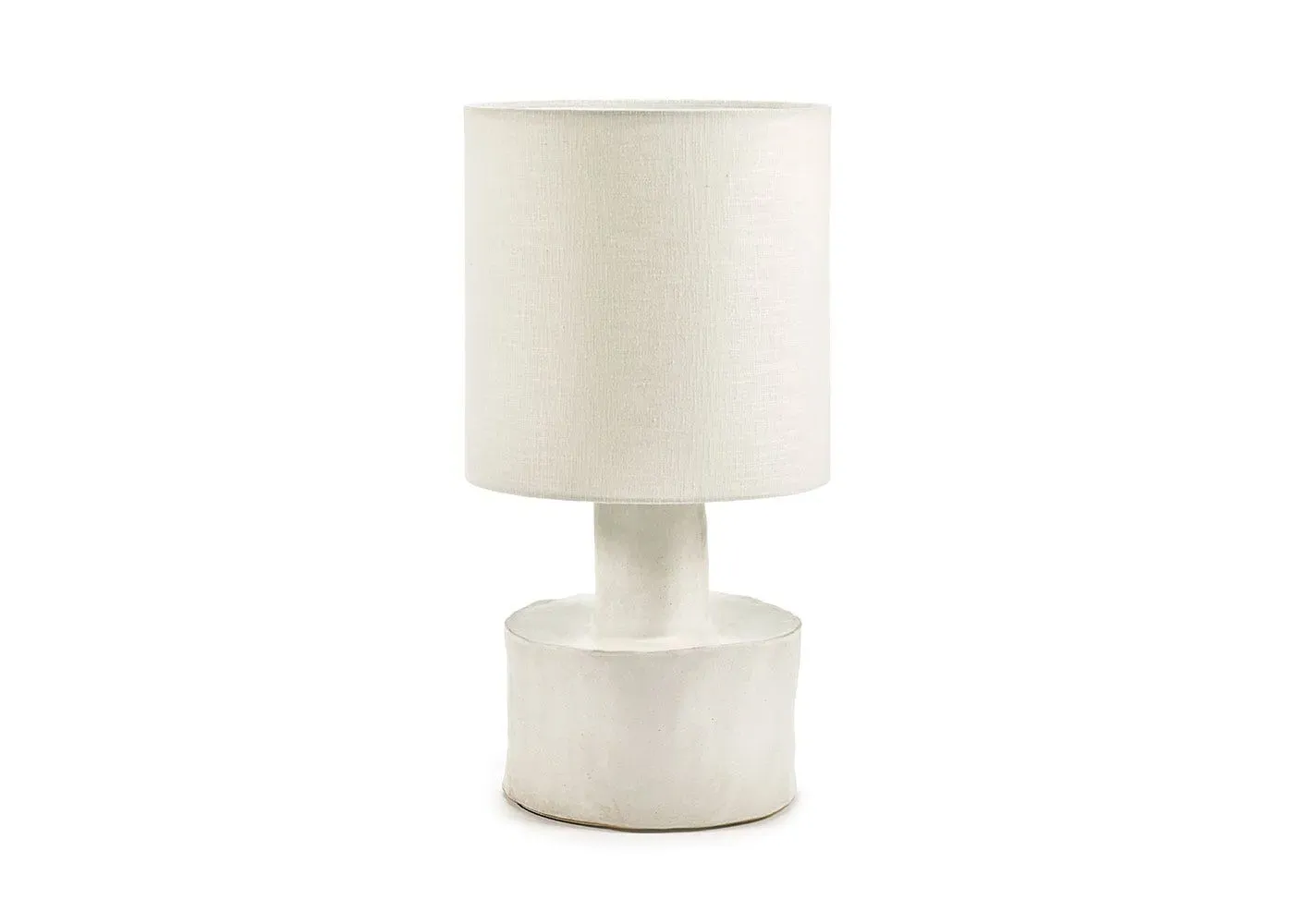 Table Lamp Matt Finish - White, Ceramic