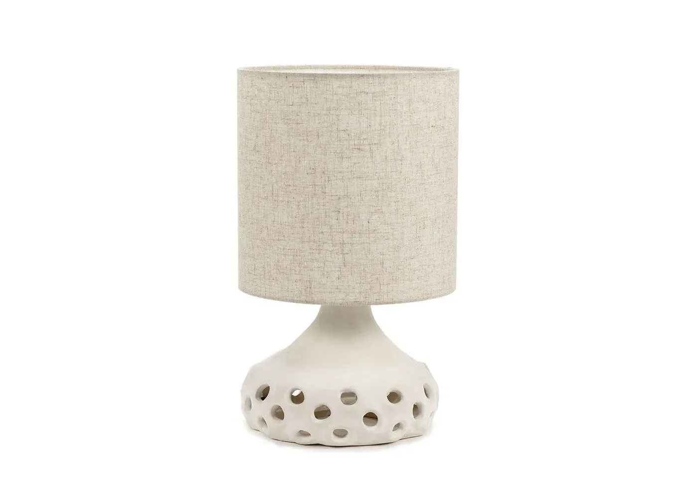 Table Lamp with Linen Shade - Natural image