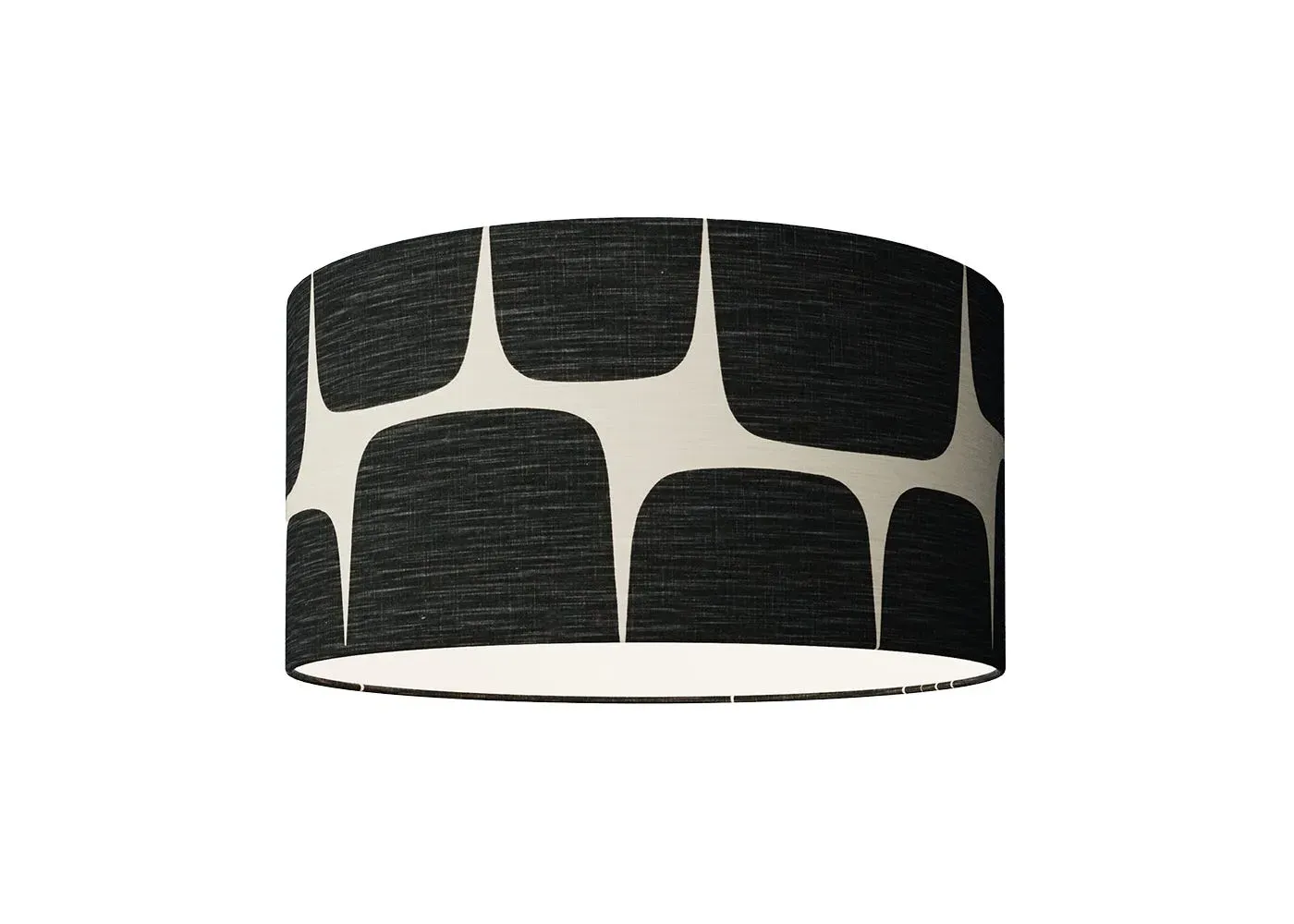 Large Drum Lampshade - Black