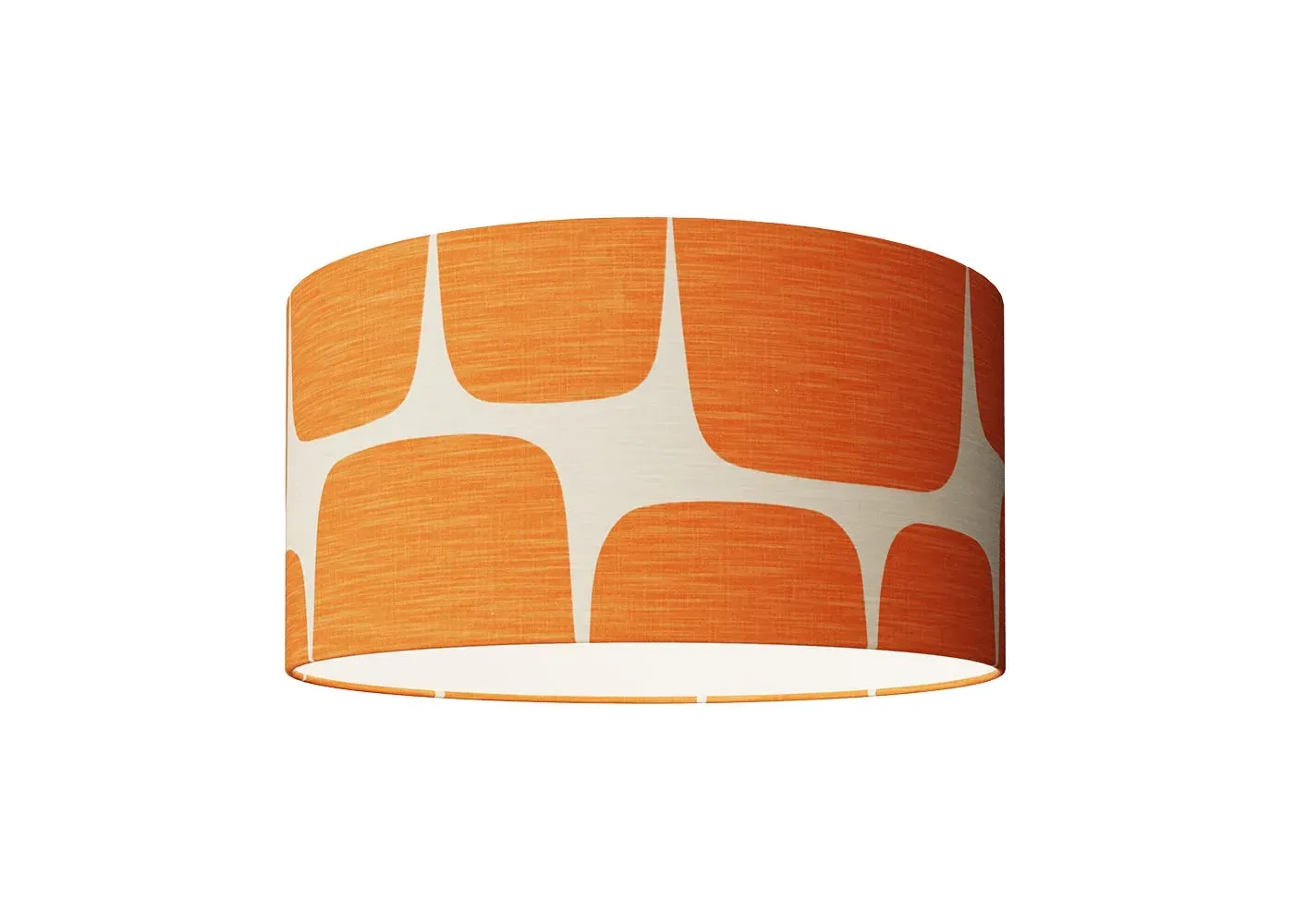 Large Drum Lampshade - Orange