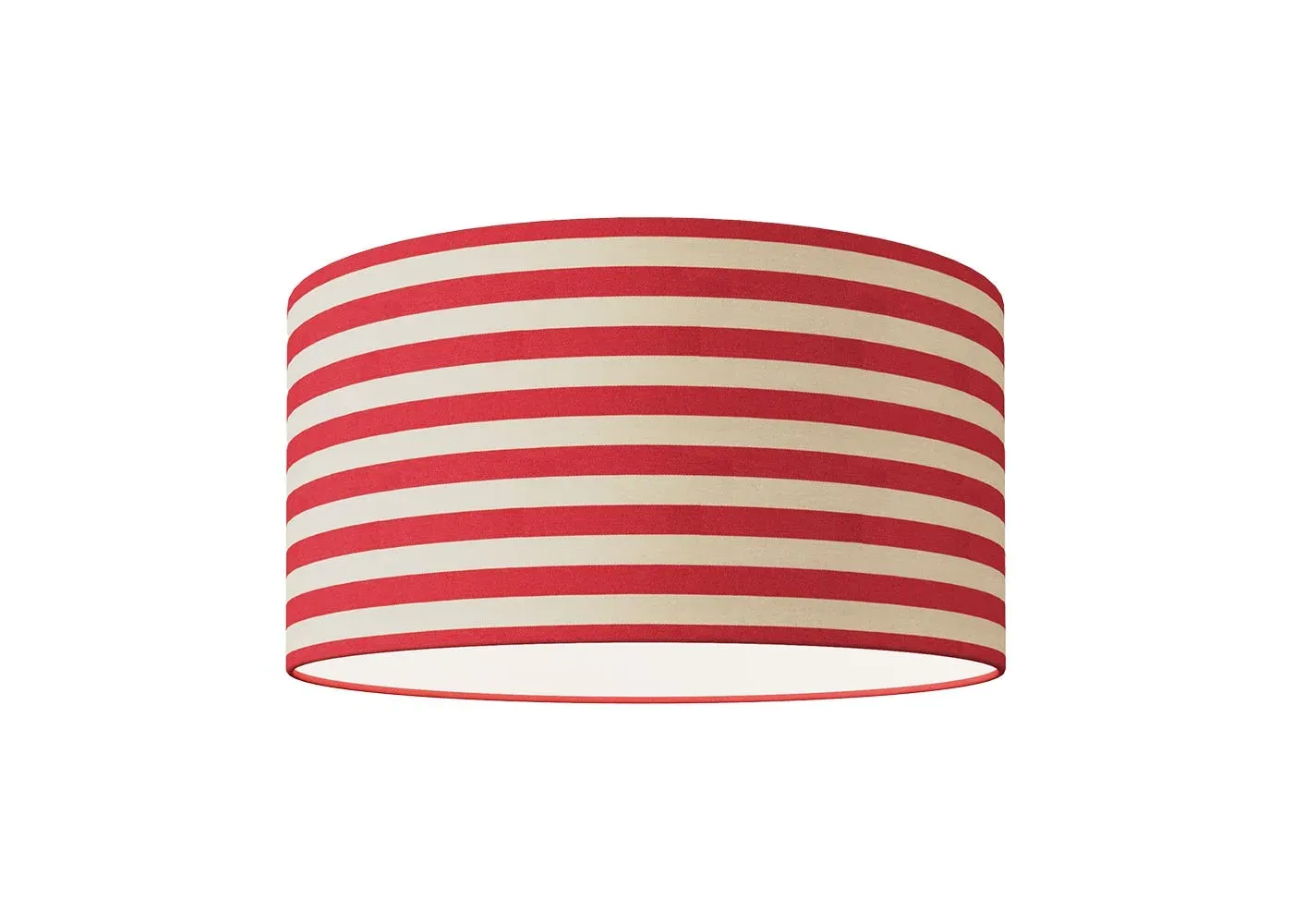 Large Stripe Lampshade - Red