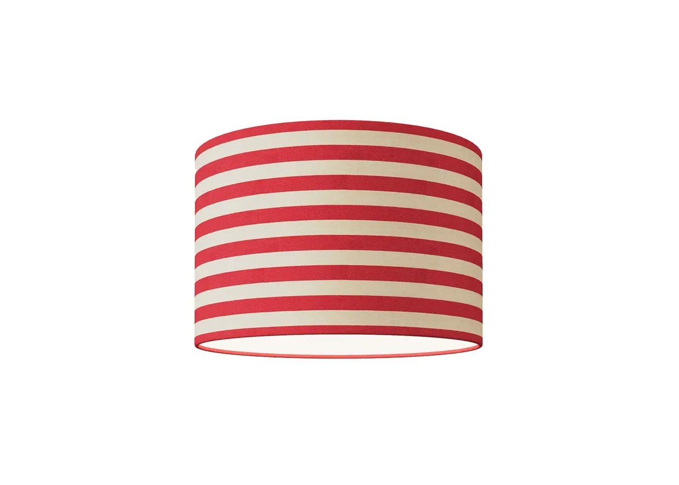 Medium Stripe Lampshade - Red