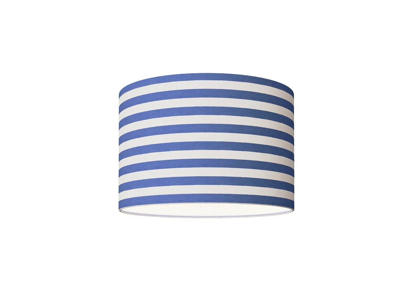 Medium Striped Lampshade - Navy Blue