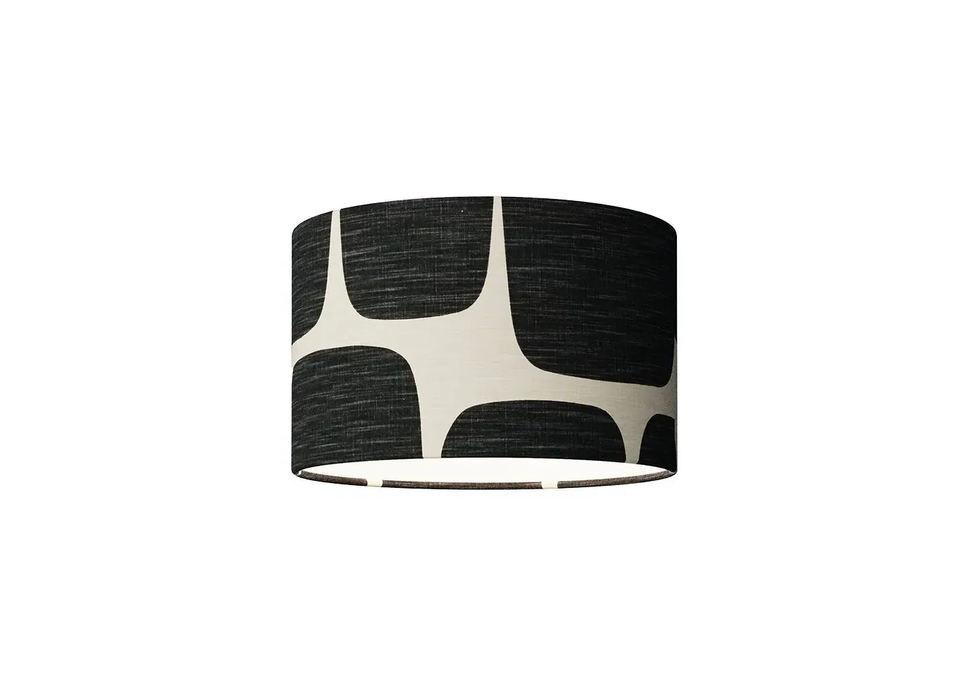Small Drum Lampshade - Black