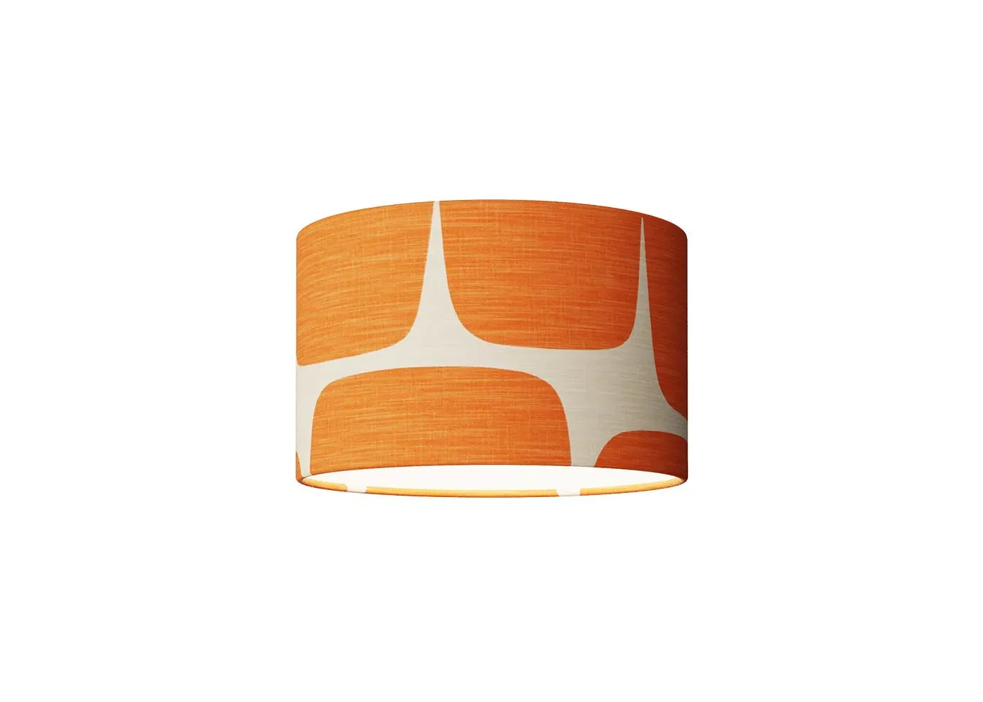 Small Drum Lampshade - Orange
