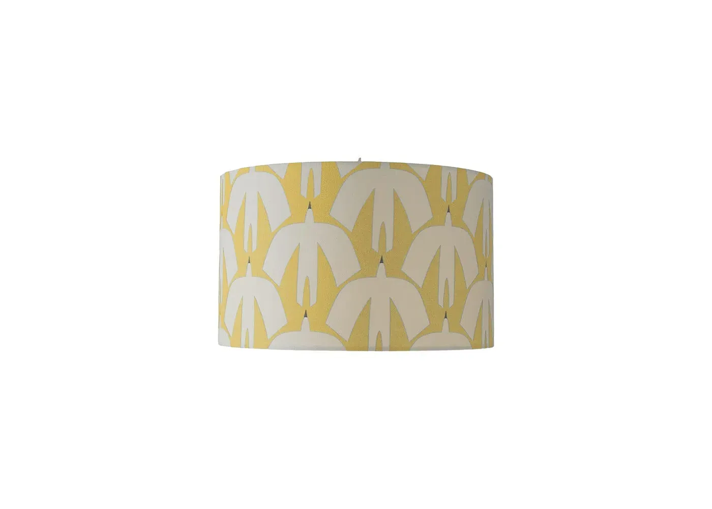 Small Drum Lampshade - Yellow, Fabric