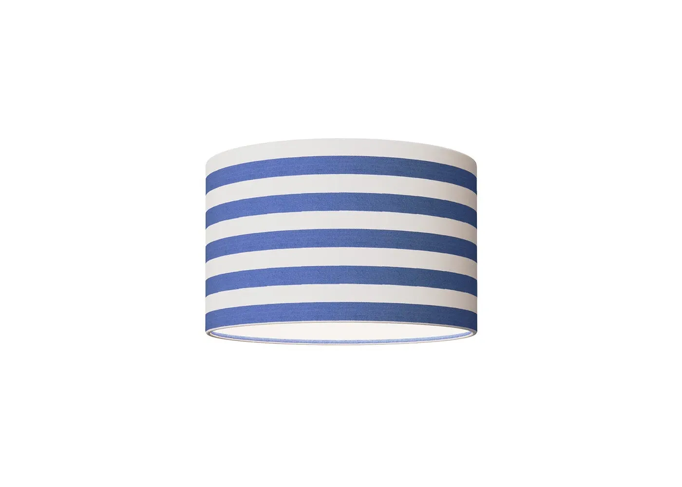 Small Striped Lampshade - Navy Blue