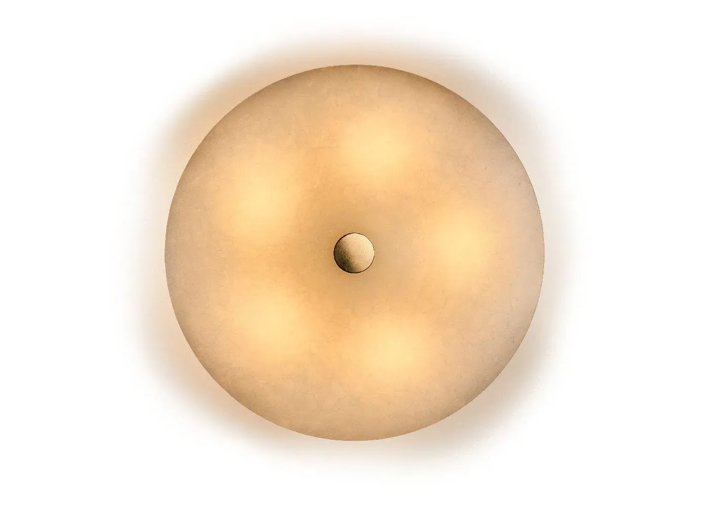 Flush Surface Light - White, Recycled Glass image