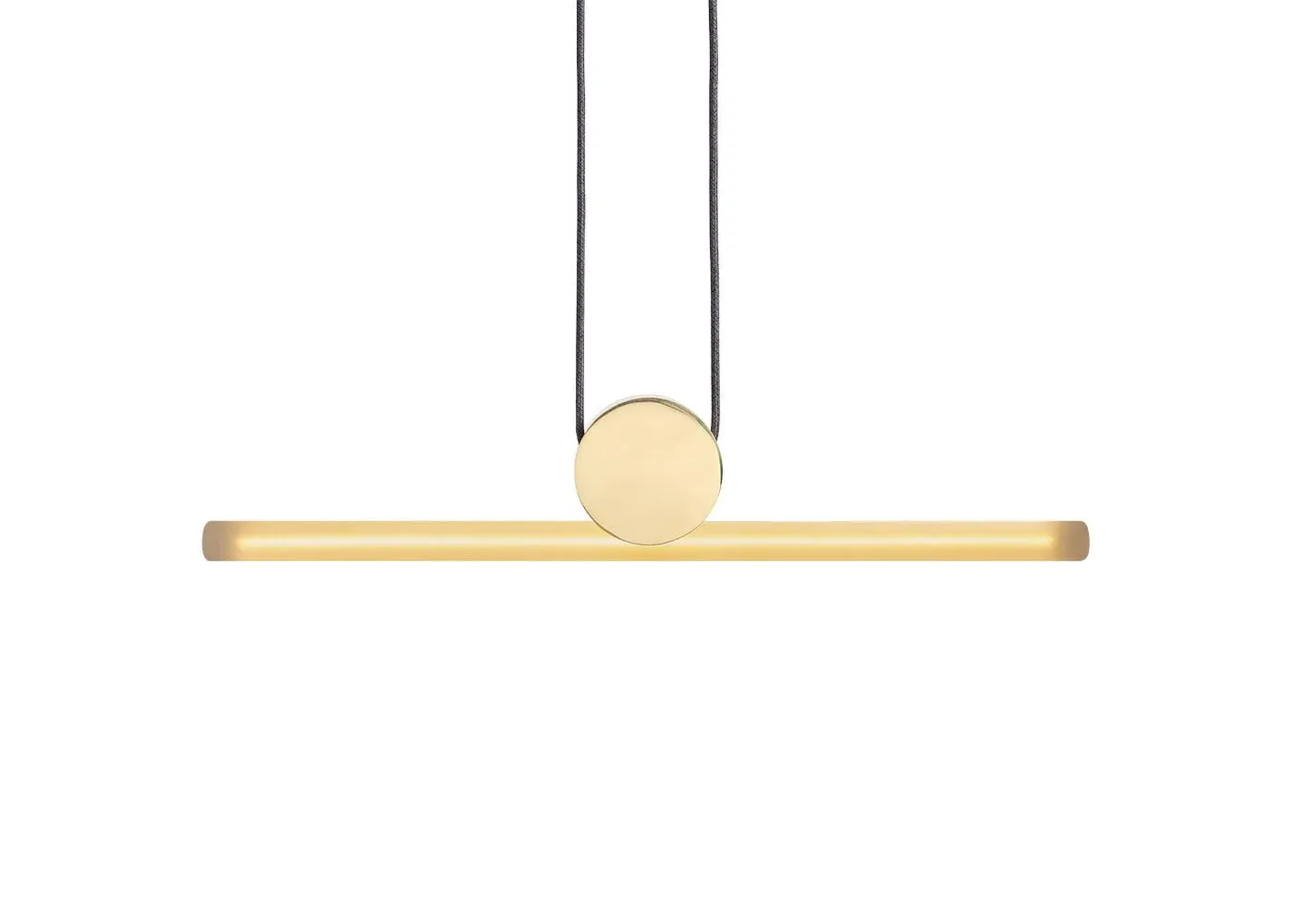 Kilter Pendant Light - White, Solid Brass