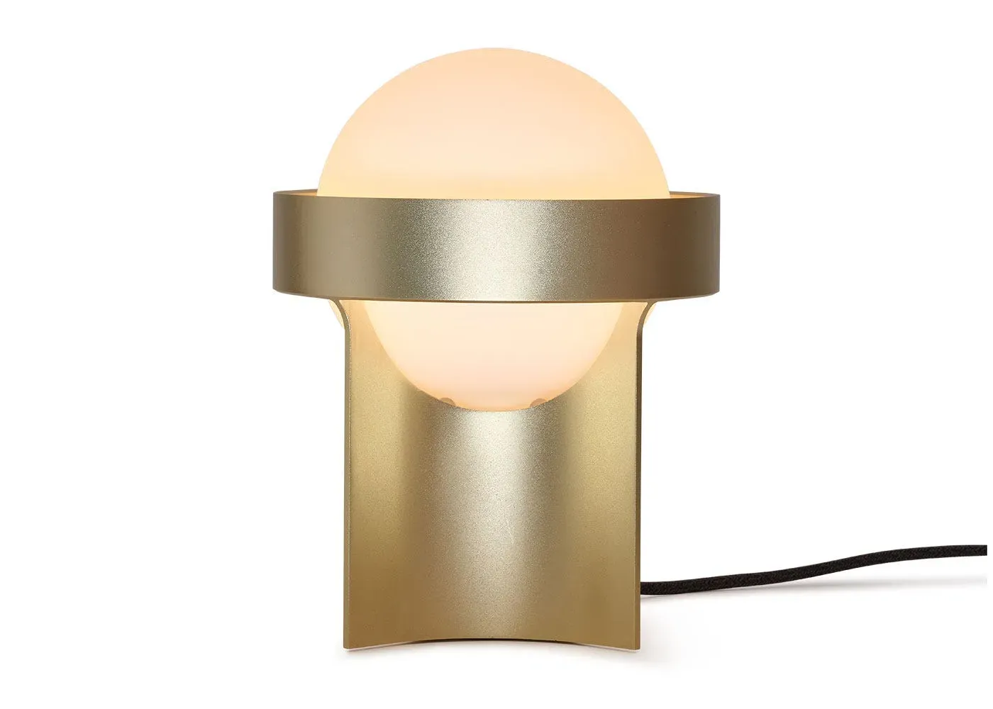 Large Loop Table Lamp with Bulb - Gold