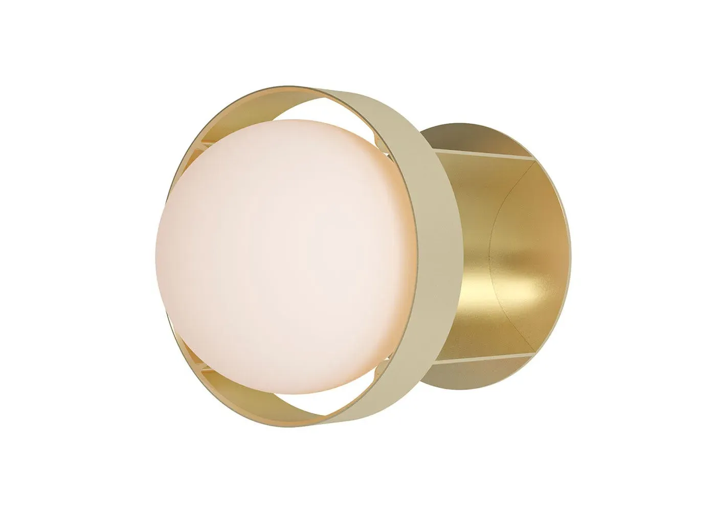Large Loop Wall Light with Bulb - Gold