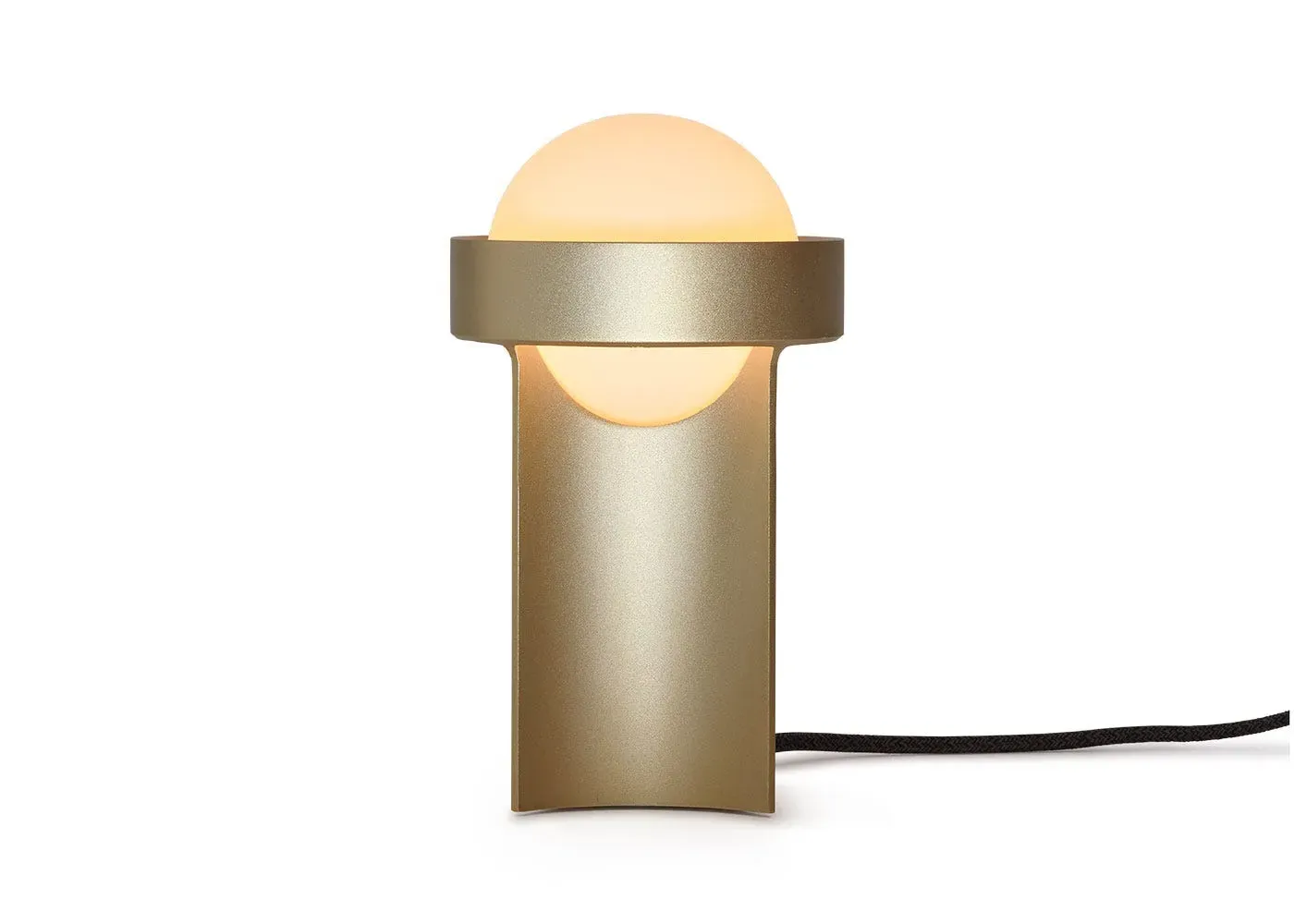 Small Loop Table Lamp with Bulb - Gold image
