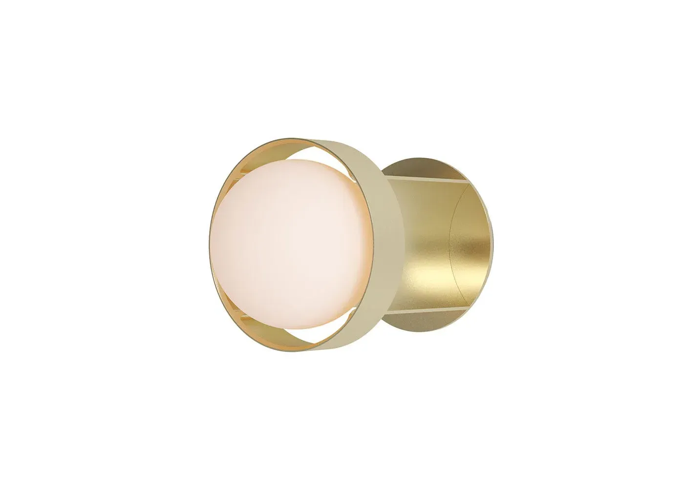 Small Loop Wall Light with Bulb - Gold image