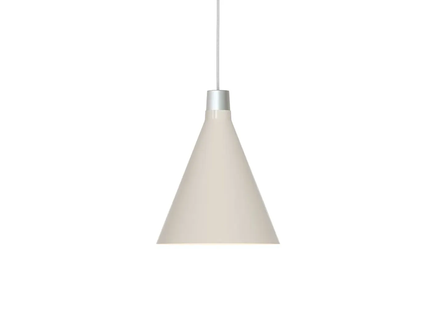 Small Pendant Light with Sphere Bulb - White