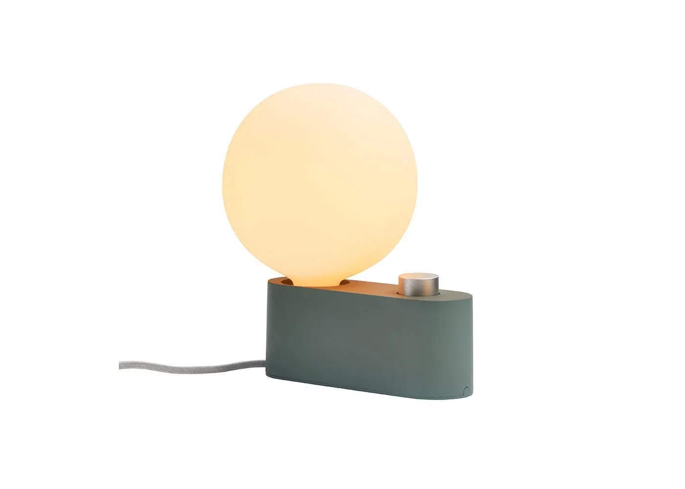 Table and Wall Lamp with Bulb - Sage, Alumina